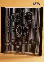 VASARELY, VIKTOR, 1908-1997, OBJEKT AUS ACRYL MIT SCHWARZEM SIEBDRUCK, HANDSIGNIERT, CA. 37X33X6 CM