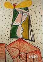 PICASSO, PABLO, LA FEMME, FARBLITHOGRAPHIE, GEDRUCKT VON WASSERMANN, IM STEIN SIGN., CA. 40 X 61 CM