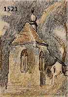 KOCH, PETER, 1874-1956, FARBZEICHNUNG, HANDSIGN. U. BETITELT, ALTE KAPELLE, LANDSTUHL, CA. 17.5X11 CM, PP