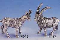 TISCHDEKORATION: GEMSE, 925ER SILBER, MASSIV, VOLLPLAST., NATURALIST.-IDEALIST. DARST., H CA. 8.5 CM, CA. 285G