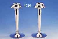 KERZENLEUCHTERPAAR, 900ER SILBER, MODELL KENNEDY, TOTAL CA. 440 G, MODERNE FORM, H CA. 22 CM