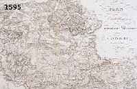 KONVOLUT VON 3 BLATT, ALTKOLOR. LITHO UND KUPFERSTICHK. AUS DEM LAHN SIEGKREIS: 1.) ALTKOLOR. LITHO KARTE, CA. 1800, V. SANKJOKANSE LAHN FLUSS ...