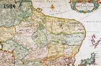 KONVOLUT VON 2 BLATT MIT ALTKOLOR. KARTEN VON ASIEN, 1.) ALTKOLOR. UND GOLDGEHÖHTE KARTE V. F. DE WITT, AMSTERDAM, CA. 1735, MAGNAE TARTARIEAE ...