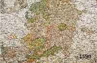 KONVOLUT VON 2 BLATT KUPFERSTICHE VON HESSEN, 1.) ALTKOLOR. KUPFERSTICHK. V. SEUTTER, CA. 1740, SUPERIORIS ET INFERIORIS HASSIAE LANDGRAVIATUS IN ...