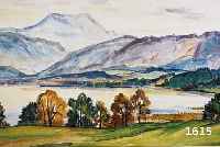 BLOEM, WOLF, 1896 DÜSSELDORF-1970 KÖLN, AQUARELL, HERBST AM TEGERNSEE, STUDIERTE AN DER DÜSSELDORFER AKADEMIE, IN DER SCHWEIZ U. IN MÜNCHEN, ...