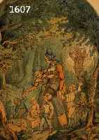 HER, THEODOR, 1838 ROTH BEI WIESLOCH-1892 MÜN- CHEN, MISCHTECHNIK AUF PAPIER, HIER: FAMI- LIENAUSFLUG IM WALD, BIEDERMEIERLICHES MOTIV; STUDIERTE ...