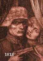FUCHS, ERNST, PROF., GEB. 1930 WIEN, ZWEI RADIERUNGEN: SOLDAT UND MÄDCHEN, NUM. 867/3000, CA. 17 X 16 CM; CHERUB, NUM. 862/ 3000, CA. 18.5 X 16 ...