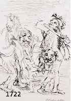 KOKOSCHKA, OSKAR, 1886-1980, RADIERUNG AUS ARISTOPHANES UM 1967, HANDSIGN., 26X20 CM, PP.