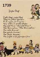 ZILLE, HEINRICH, 1858-1929, LITHOGRAPHIE UM 1921, ZIEHET DURCH, HANDKOLORIERT, 29X29 CM, PP