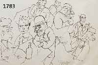 GROSZ, GEORGE, 1893-1959, LITHOGRAPHIE 1918, SCHÖNHEITSABEND, HANDSIGN., 31X22 CM, PP.