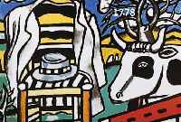 LEGER, FERNAND, 1881-1955, ZWEI FARBLITHO- GRAPHIEN, ED. MAEGHT PARIS, GEDRUCKT BEI MOURLOT, BLATTGR. CA.50 X 65 CM BZW. 50 X 60 CM