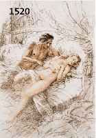 BECAT, PAUL EMILE, 1885-1960, VIER FARB-POCHOIRS AUS: TH. GAUTIER: FORTUNIO, 1934, BLATTGR. JE CA. 22.5 X 16 CM, PP