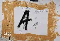 TAPIES, ANTONI, GEB. 1923, DREI FARBLITHO- GRAPHIEN, UNTERSCH. GRÖßEN, 1 X MIT ZWEI BUGFALTEN