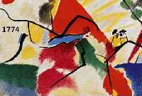 KANDINSKY, WASSILY, 1866-1944, DREI FARBLITHOGRAPHIEN, DOPPELBLÄTTER MIT BUGFALTEN, BLATTGR. JE CA. 38 X 56 CM, PP