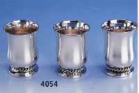 3 STAMPERL GRIMMINGER, 925ER SILBER, KORDELRAND, SIGNE BZW. LABEL, POLIERT, INNEN MATTIERT, QUALITÄTVOLLE VERARBEITUNG, H CA. 5 CM