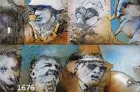 BLANKE, WOLFGANG, GEB. 1948 MÜNSTER, SEELENLANDSCHAFT, MISCHTECHNIK AUF PAPIER, MITTIG UNTEN SIGN. UND DAT. 29.11.88, CA. 68 X 98 CM, U.GL., R.