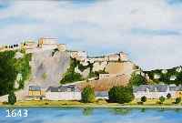 THOMMES, ARMIN, GEB. 1962 OBERWESEL, FESTUNG EHRENBREITSTEIN, ÖL AUF LWD, RE. U. SIGNIERT UND DAT. 01, CA. 50 X 60 CM, R.