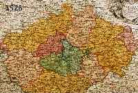 KONVOLUT VON 5 BLATT ALTER KARTEN, BÖHMEN, 1.) ALTKOLOR. UND GOLDGEHÖHTE KUPFERSTICHK. V. HOMANN, CA. 1745, BOHEMIAE REGNUM..., MIT SCHÖNER ...