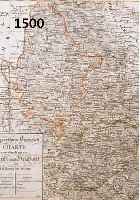 KONV. VON 6 BLATT ALTKOLOR. LITHO-KARTEN DER GEGEND UM ÖSTEREICH: 1.) KAYERSTUM ÖSTERREICH ÖLMÜTZ U. HRADISCH, 38 X 33 CM; 2.) BRUCK U. ...