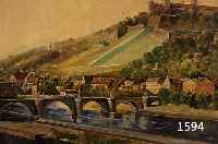 ABSMEIER, MÜNCHENER KÜNSTLER 1. HÄLFTE 20. JH., BLICK AUF DIE FESTE MARIENBERG BEI WÜRZBURG, ÖL/LWD., SIGN., BEZ. MÜNCHEN U. DAT. 1938, 51 X ...