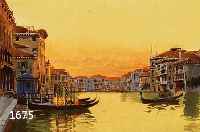 ITALIENISCHER KÜNSTLER, UM 1900, ZWEI GEGENSTÜCKE, VENEDIGANSICHTEN, FEINE DETAILREICHE AQUARELLE MIT STIMMUNGSVOLLER WIDERGABE DER ABENDLICHEN ...