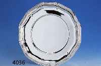 PAAR PLATZTELLER BZW. TABLETTS, 925ER SILBER, GEBR. DEYHLE SCHWÄBISCH GMÜND, BAROCKSTIL, DRESDNER HOFMUSTER, HERVORR. QUALITÄT, D. CA. 28 CM, ...