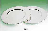 3 Platzteller bzw. Tabletts, 925er Silber, Gebr. Deyle SchwÄbisch GmÜnd, breiter glatter Rand, hervorr. QualitÄt, D. ca. 29 cm, total ca. 1857 ...