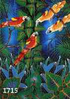 MATHIEU, FRANTZ, GEB. 1967 PETIONVILLE/HAITI, MALTE ANFANGS DIE WILDEN TIERE DES DSCHNUNGELS, WANDTE SICH DANN ABER DER DARSTELLUNG DER VOGELWELT ...