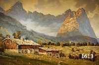 SPÖRL, ERICH, MÜNCHENER LANDSCHAFTSMALER, TÄTIG 1. HÄLFTE 20. JH., BLICK AUF WETTER- STEIN (GARMISCH), ÖL/LWD., SIGN., DAT. 1940 UND ORTSBEZ. ...