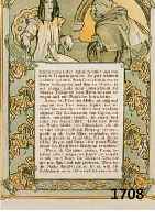 MUCHA, ALPHONSE, 1860-1939, ZWEI FARBLITHO- GRAPHIEN VON 1893, RÜCKSEITIG EBENFALLS BE- DRUCKT, JE CA. 19 X 14 CM, PP