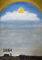 Kopie nach Rene Magritte, Die Nachtigall, Öl/Lwd, ca. 100 x 78 cm, R.