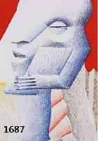 ANTES, HORST, GEB. 1936, KOPFFÜßLER, FARB- LITHOGRAPHIE VON 1975, HANDSIGNIERT, CA. 19 X 12 CM, PP