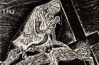 HANSEN-BAHIA, KARL HEINZ, 1915-1978, HOLZSCHNITT, HANDSIGNIERT, NUM. 27/100, CA. 33 X 24 CM, PP