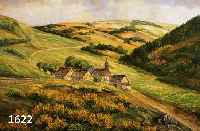 TERVOOREN, HEINRICH, BARMEN, WUPPERTAL, GINSTERBLÜTE IN DER HOHEN EIFEL, L. REST., ÖL/LWD., SIGNIERT, 60 X 80 CM, RAHMEN