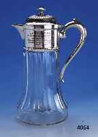 SOGN. KALTE ENTE, WMF DAT. 1925, KRISTALL- GLAS FACETT., OBERTEIL LEGIERUNG BRITANNIA, GRAVUR: EHRENPREIS FÜR DIE KOCHKUNSTAUSSTEL- LUNG ...