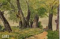 Spiro, Eugen, 1874 Breslau-1972 New York, Am Chiemsee, Farbkreidezeichnung, re. u. sign. und dat. 60, ca. 21 x 30 cm, PP, u.Gl., R.
