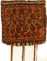 Gashgai Tasche, Persien, 28 x 32cm, Ehz 2 um 1950.