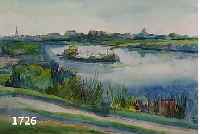 DEWALD, FRANZ, ANSICHT VON LADENBURG, AQUARELL, CA. 34 X 50 CM, PP, U.GL., R., RÜCKSEITIG BESTÄTIGUNG VON FRAU DEWALD