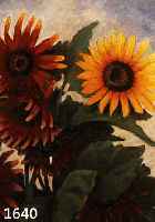 UNBEKANNTER MALER, WOHL 20ER JAHRE, SONNENBLUMEN, ÖL/LWD, LI. U. UNLESERLICH SIGN., CA. 47 X 51 CM, R.