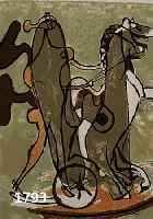 Braque, Georges, 1882-1963, vier Farblithographien aus: Das lithogrta- phische Werk, Vorzugsausgabe, Ed. Mourlot 1963, untersch. AbbildungsgrÖßen