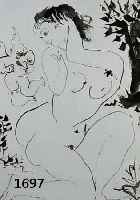 Picasso, Pablo, 1881-1973, vier Helio- gravuren aus: The human Comedy, Ed. Draeger Freres Paris 1954, Blattgr. je ca. 35 x 25 cm, PP