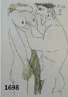 PICASSO, PABLO, 1881-1973, LITHOGRAPHIE AUS LE GOUT DE BONHEUR, HANDPRESSENDRUCK AUF BÜTTEN UNTER AUFSICHT PICASSOS, ED. DIETZ SCHÜNEMANN BREMEN ...