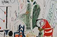 PICASSO, PABLO, 1881-1973, ZWEI FARB- LITHOGRAPHIEN AUS: PICASSOS SKETCHBOOK, ED. CERCLE D'ART PARIS 1960, JE CA. 25.5 X 41 CM, PP
