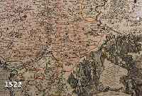 ALTKOLOR. KUPFERSTICHKARTE VON PADERBORN VON SEUTTER, RECENS ET ACCURATA DESIGNATIO EPISCOPATUS PADERBORNENSIS MIT GR. GA VON PADERBORN MITTIG ...