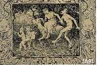 HANS THOMA, LITHOGRAPHIE UM 1922, EINIGKEIT, HANDSIGNIERT, CA. 20 X 22 CM, PP