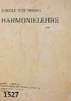 ARNOLD SCHÖNBERG: HARMONIELEHRE, VERLAG- WESEN DER UNIVERSALEDITION AG LEIPZIG WIEN 1911, ERSTAUSGABE, 475 SEITEN, PAPIEREINBAND STARK BESCH., ...