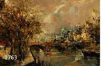 ANDRI, FERDINAND, 1871 WEIZHOFEN - 1956 WIEN STADTANSICHT, SIGNIERT, 50 X 100 CM, RAHMEN