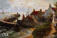 UNBEKANNTER KÜNSTLER, ANFANG 20. JH. BLICK AUF DEN HAFEN, ÖL/LWD., UNSIGNIERT, 41 X 68 CM