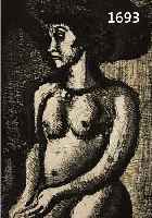 ROUAULT, GEORGES, STEHENDER WEIBLICHER HALBAKT, RADIERUNG AUF BÜTTEN, IM DRUCK MONOGR. UND DAT. 1928, CA. 29.5 X 20 CM, PP