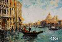 MÖRITZ, FRITZ, GEB. 1922 DÜSSELDORF, ANSICHT VON VENEDIG, ÖL/LWD, KLEINE REST. STELLE, RE. U. SIGN., CA. 50 X 70 CM